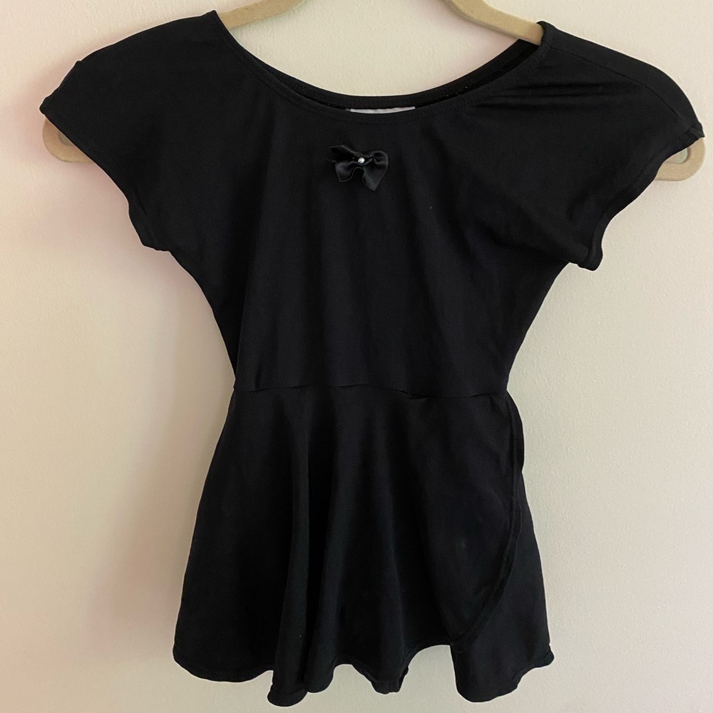 Girl Black Leotard with skirt